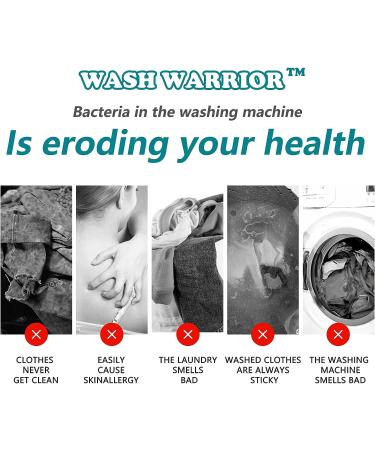 Wash Warrior Washing Machine Cleaner - Deep Cleaning Tablets for All Machines - Freshen Your Washer (15 Tablets) - Buy Online on GoSupps.com