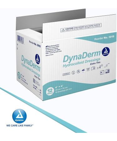 Dynarex-3018 Hydrocolloid Dressing 4x4 Extra Thin - Pack of 12/10/Cs - Buy Online on GoSupps.com