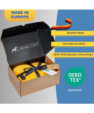 Canicoat Dog Towel SECCARE Set with Glove - Oeko-Tex Certified Fast Drying Microfiber (S/M Blue) - International Shipping Available - Buy Online on GoSupps.com