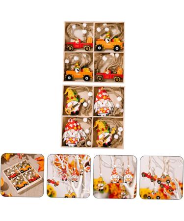 Zerodeko 2 Boxes Thanksgiving Pendant Decor Maple Leaf Gnome Cutouts Festival Hanging Gnome Reward Cartoon - Buy Online on GoSupps.com