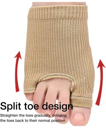 Geruwam Forefoot Separating Toe Sock - Comfortable Nylon Spandex Forefoot Wrap for Home & Travel - Buy Online on GoSupps.com