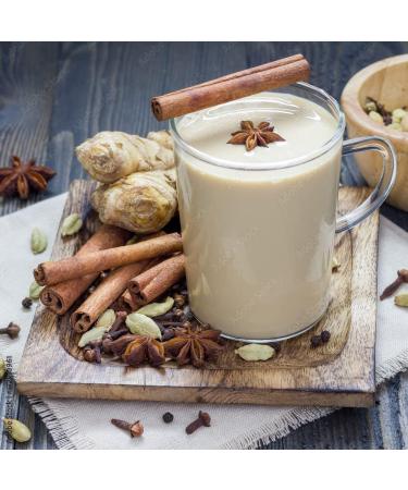 BRIGANTI Cinnamon Chai Latte Amber Glass Jar Candle - Highly Scented 3 Wick Candle for Home Aromatherapy | 12oz Decorative Fall Fragrance - Buy Online on GoSupps.com