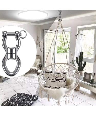 SELEWARE Silent Bearing Swing Swivel  360 Rotational Device Hanging Accessory with Removeable Buckle for Tree Swing  Hammock Chair  Climbing Rope  Yoga  Kids Swing Swivel 1200LB Capacity Swivel - Style A - Buy Online on GoSupps.com