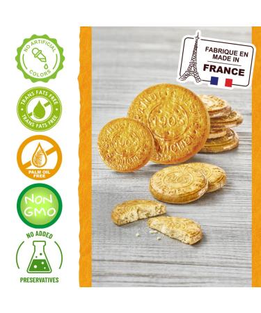 St Michel Caramel Grandes Galettes Butter Cookies Biscuits 5.29oz - Pack of 4 Made In France | Non-GMO | Total of 36 Cookies - Buy Online on GoSupps.com