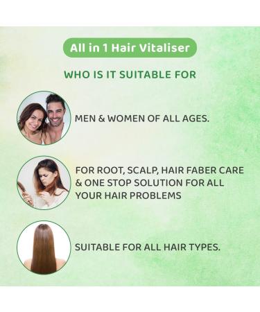 All-in-One Hair Vitaliser Oil for Root Scalp & Fiber Care - 200ml with Comb Applicator | Shop Internationally - Buy Online on GoSupps.com