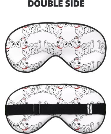 Cute Dalmatian Eye Mask | Soft Adjustable Sleep Mask for Men & Women | Comfortable Nighttime Eye Cover - Buy Online on GoSupps.com
