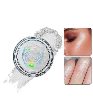 Highlighter Makeup - Face Shimmer Palette - Body Shimmering Makeup Smooth Powder Nose Eye Glow Cosmetics Hersil #01