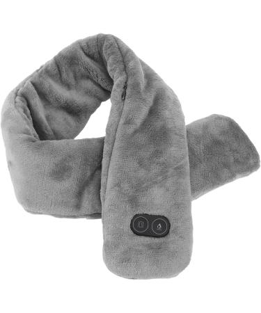 Shop Heated Neck Wrap | Soft & Breathable Vibration Massage Scarf - USB-Powered Outdoor Warmth (Dark Gray) - Buy Online on GoSupps.com