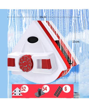 Window Cleaner Wipers Double-Sided Window Cleaner Glass Cleaning Brush Glass Wiper Household Cleaning Tools with Anti-Falling Rope for High-Rise Double Glazed Windows - Buy Online on GoSupps.com