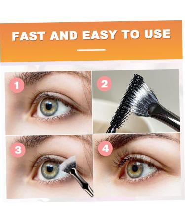 Mascara Brush for Lashes 2PCS 6.8 Inch Folding Angle Lash Brush Synthetic Fibre Smooth Application Eyelash Brush Makeup Tool for Upper Lower Eye Lash Natural Lifted Effects Mascara Brush - Buy Online on GoSupps.com