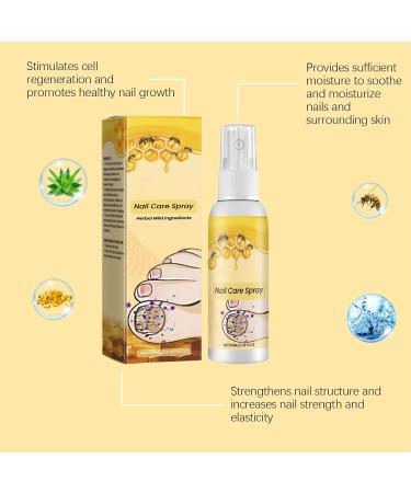 Organic Nail Growth Oil - 100ml Nail Growth Activator and Strengthener Cuticle Care Toenail Repair Liquid Regeneration System for Brittle Nails - Buy Online on GoSupps.com