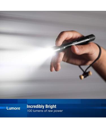 Lumore Pen Flashlights - Durable Aircraft-Grade Aluminum, 100 Lumen Medical Lights (4 Pack) - Buy Online on GoSupps.com