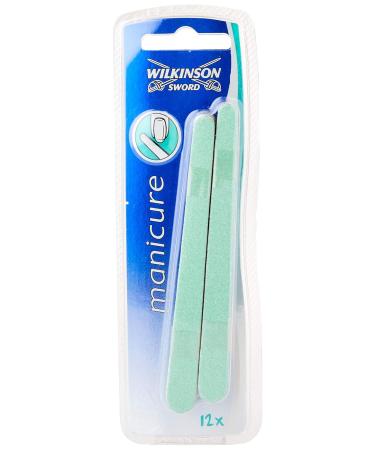 Wilkinson Sword Manicure File Sand File - 12 pcs Pack of 2 | Premium Green & White Nail Care Tools - Buy Online on GoSupps.com