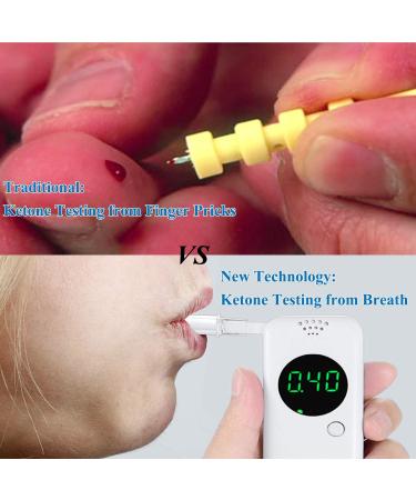 Buy Professional Ketone Breath Analyzer - Portable Digital Ketosis Tester with 10 Replaceable Mouthpieces for Accurate Ketosis Tracking - Buy Online on GoSupps.com