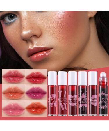  MLqkpwy Glossy Lip Gloss 6X Moisturizing Roll-On with Lip Oil | Long-Lasting Formula Gloss for Travel Business Trips Outdoors and School - Buy Online on GoSupps.com