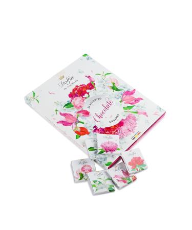 Dolfin 24 Mini Bars Flower - Belgian Gourmet Chocolate Gifts for Birthdays Anniversaries Valentine's Day & Christmas - Buy Online on GoSupps.com