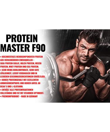 BWG Protein Master F90 - Chocolate Deluxe Protein Shake with BCAA & Glutamine (3000g) | Muscle Building Supplement - International Shipping Available - Buy Online on GoSupps.com