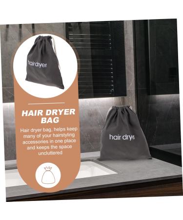 SKISUNO Hair Dryer Bag Travel 1pc Hair Dryer Storage Bag Travel Storage Box Barreled Hair Dryers Accessories 33x30cm Dark Grey - Buy Online on GoSupps.com