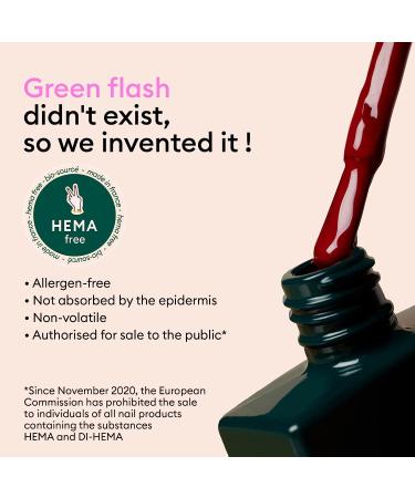 Manucurist Green Flash Top Coat - Vegan LED Gel Nail Polish - 12-Free - Made in France - 0.5 fl oz - Buy Online on GoSupps.com