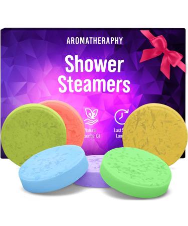 Shower Steamers Aromatherapy Gifts for Women - Relaxing Shower Steamers Gift Set with Essential Oils | Shower Tablets Aromatherapy for Amazing Home Spa Experience - Set of 6 6 Pack