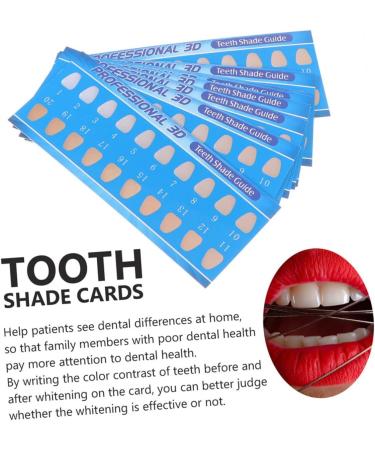 Hapinary Tooth Color Card 30-Count For Accurate Shade Matching | Teeth Whitening & Bleaching Guide - Buy Online on GoSupps.com