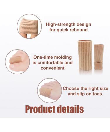 5-Piece Cutable Silicone Toe Protection Cushion | Soft Gel Toe Cap Pads for Corns Callus Bunion Relief - 1.5cm x 15cm - Buy Online on GoSupps.com