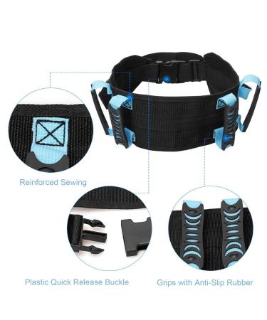 Gait Belt for Seniors | Transfer Belts for Elderly Lift Assist | Physical Therapy Strap with Multiple Handles - Buy Internationally - Buy Online on GoSupps.com