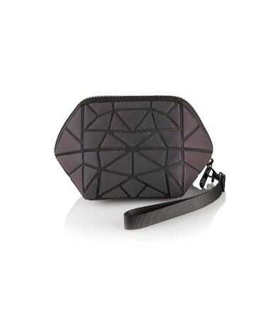 Pryzm Hexagonal Reflective 3D Effect Makeup Bag - Small Stylish & Durable | Perfect for Travel - Shop Internationally - Buy Online on GoSupps.com