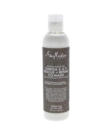 Shea Moisture Sacha Inchi Oil Omega-3-6-9 Rescue & Repair Co-Wash Cleanser & Condition for Unisex 8 Ounce 8 Fl Oz (Pack of 1)