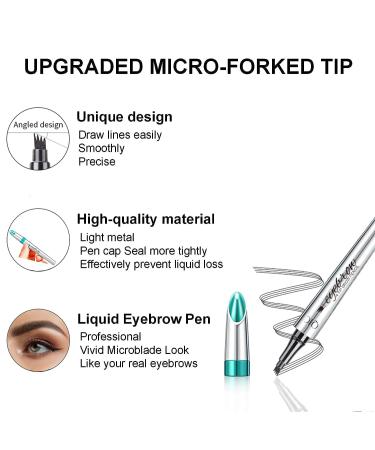 treStiQue Eyebrow Microblading Pen with Micro-Fork Tip - Waterproof Dark Brown - Buy Online on GoSupps.com