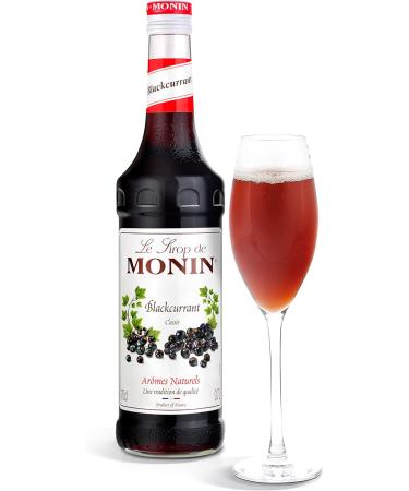 MONIN Premium Blackcurrant Syrup 700ml - Vegan-Friendly, Allergen-Free with 100% Natural Flavours - Ideal for Cocktails and Mocktails - Buy Online on GoSupps.com