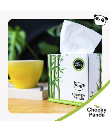 The Cheeky Panda Bamboo Facial Tissues - 56 Eco-Friendly, Hypoallergenic, Soft & Strong (3-Ply) - Buy Online on GoSupps.com