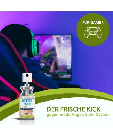 Tears Again Fresh 10ml - Preservative-Free Eyespray for Dry Eyes & Irritation - Suitable for All Ages - Refreshing Menthol Relief - Buy Online on GoSupps.com