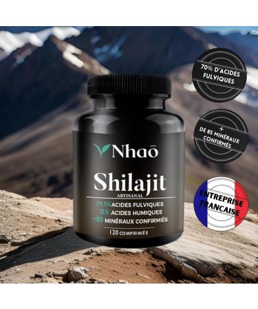 Shilajit Pure Nhao | 600mg | 75.5% Fulvic Acids 12% Humic Acid | Pure Gold Resin | 2 Months | +85 Minerals Guarantee | Lab Tested | Purified 40 Times | Sun Drying 60 Days - Buy Online on GoSupps.com
