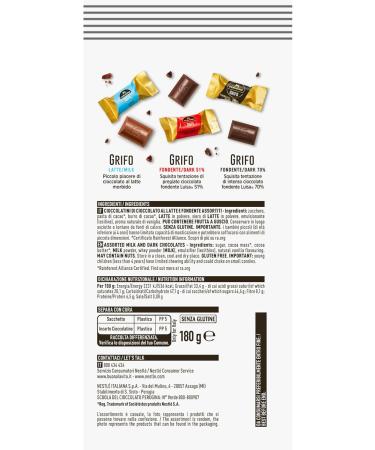  Perugina PERUGINA Grifo Assorted Chocolate Melts and Milk 180g Bag - Buy Online on GoSupps.com