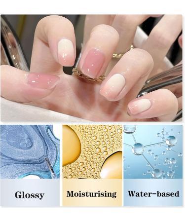 Nail Polish Set Pink & White Nail Polish 2 Color Quick Dry Water-Based Nail Gel Chip-resistant Peel off Nail Polish Kit for DIY Nail Art French Manicure At Home No Need Cure - Buy Online on GoSupps.com