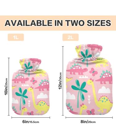 Rosa Dinosaur Hot Water Bottle - 1L for Pain Relief & Warmth | Ideal for Cramps & Bed Warmer - Buy Online on GoSupps.com