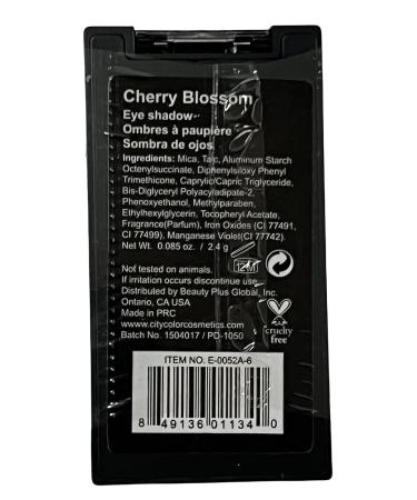 City Color Matte Eyeshadow in Cherry Blossom - Intense Color for Bold Eye Makeup - Buy Online on GoSupps.com