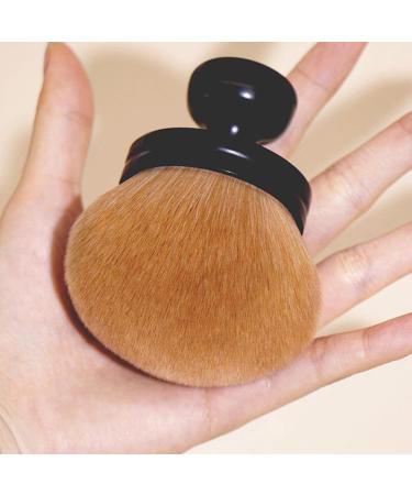 Powder Brush for Pressed Powder | Blush Brush Powder Brushes - Nail Brush Face Brushes Makeup Setting Powder Brush with Mushroom Head for Setting Loose & Pressed Powder black - Buy Online on GoSupps.com