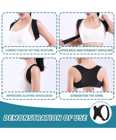 Adjustable Posture Corrector for Men & Women - Breathable Back Straightener (3 Pieces) - Improve Posture & Comfort - Buy Online on GoSupps.com