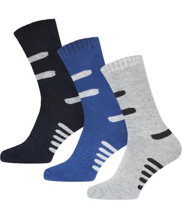 BestSale247 Men's Thermal Socks - 6 or 12 Pairs Warm Thick Winter Sports Socks - Cotton Size 43-46 Color Mix - Buy Online on GoSupps.com