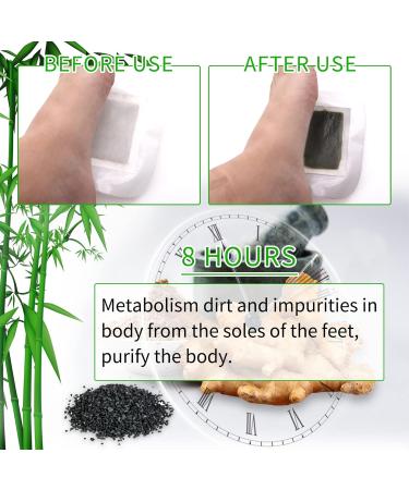 20 Natural Detox Foot Pads - Deep Cleaning & Stress Reduction | Detoxification Plaster for Restful Sleep - Buy Online on GoSupps.com