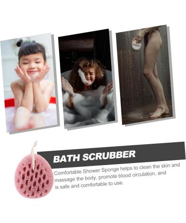 KOMBIUDA Bath Sponge Ball Body Scrub Sponge Mesh Pouf Bath Scrunchies Loofah Scrub Body Sponges for Shower Sponge Loofah Scrubber Exfoliating Sponge Cute Bath Wipe Polyurethane Child Pink - Buy Online on GoSupps.com