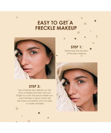 Buy Freckle Pen | Natural Lifesize Waterproof Makeup Tool - Soft Brown for Lifelike Freckles - Buy Online on GoSupps.com