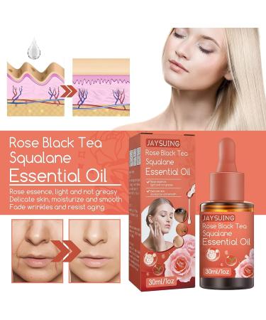 Rose Black Tea Squalane Essential Oil Set - 2PCS | Pure and Nourishing Formula - Buy Online on GoSupps.com