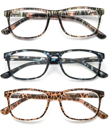 Kokobin 3-Pack Reading Glasses with Blue Light Filter for Men & Women - Lightweight Feather Hilbanery Reading Aid - Buy Online on GoSupps.com