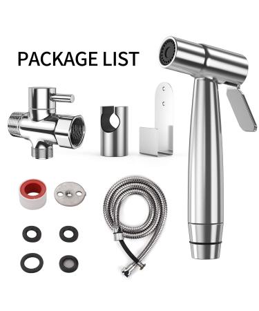 Yawenner Handheld Bidet Toilet Sprayer  Stainless Steel Bathroom Bidet Sprayer Set with Hose  Baby Cloth Diaper Sprayer  for Feminine Wash  Shower Sprayer for Pet  Wall or Toilet Mount - Buy Online on GoSupps.com