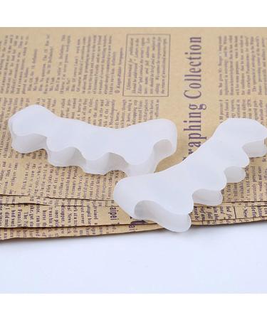 WLLHYF Gel Toe Separator Toe Spacers Soft Gel Pedicure Kit Bunion Corrector Hammer Toe Straightener Toe Corrector for Men Women Toenail Polish Grooming (White) - Buy Online on GoSupps.com