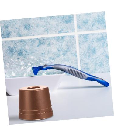 Buy Beaupretty Shaving Brush Stand - 5pcs Razor Base Manual Aluminum Holder in Rose Gold | Premium Shaving Accessories for Perfect Grooming - Buy Online on GoSupps.com