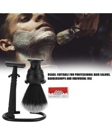 Premium Men's Shaving Set - Brush Razor Stand & Blades for Salon & Home Use - International Shipping Available - Buy Online on GoSupps.com